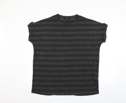 Womens UK Size L New Look Grey Basic Blouse