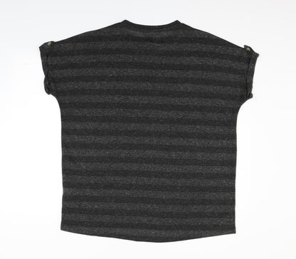 Womens UK Size L New Look Grey Basic Blouse