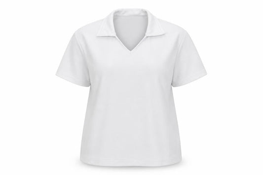 shotbowl Womens White   Basic Polo Size 2XL