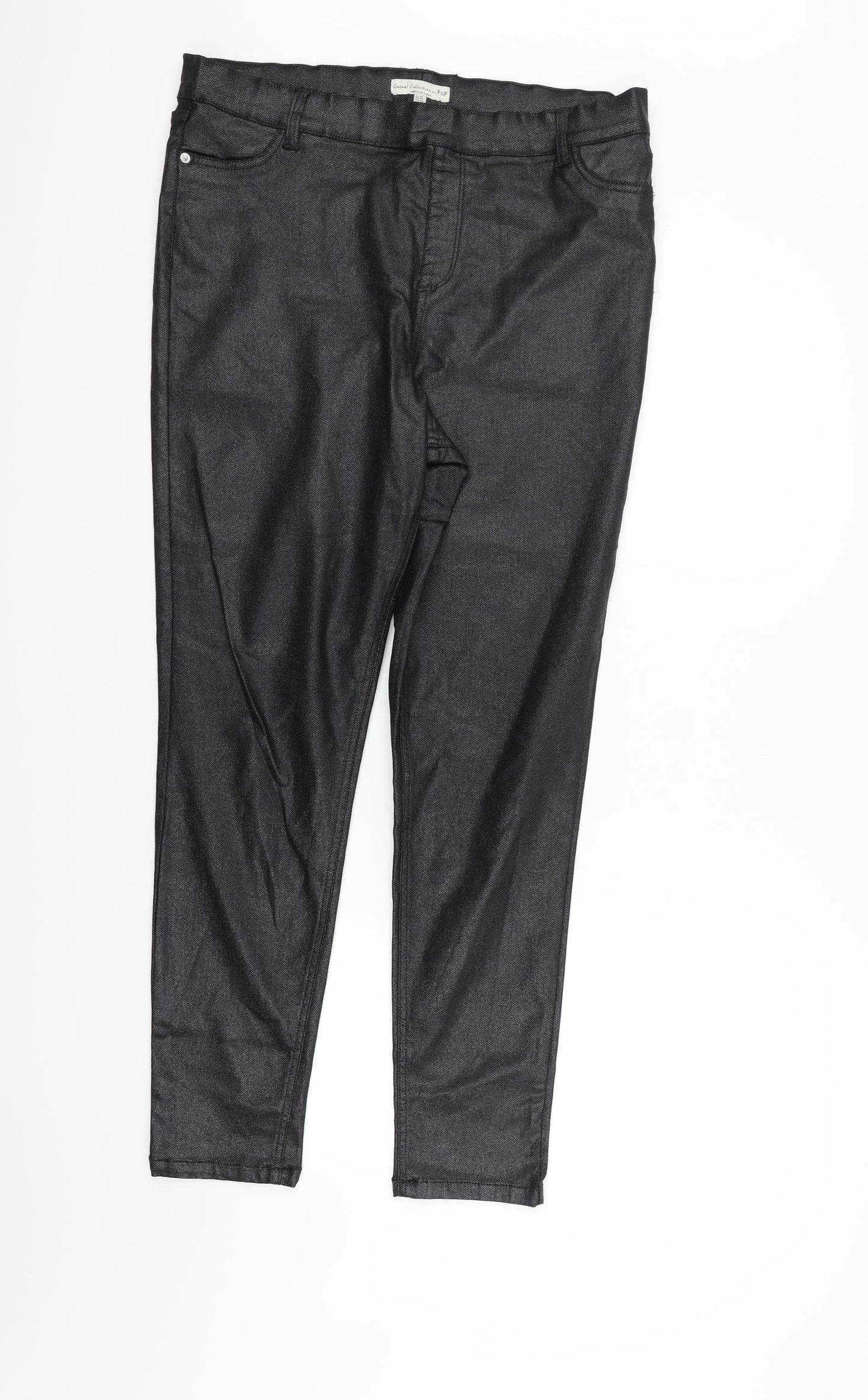 Womens UK Size 18 F&F Regular Fit  Black Trousers