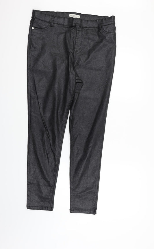 F&F Womens Black   Trousers  Size 18 L28 in