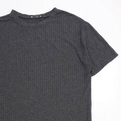 Zara Womens Grey   T-Shirt Dress  Size S