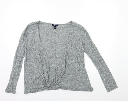 Womens UK Size XS Gap Grey Basic Blouse