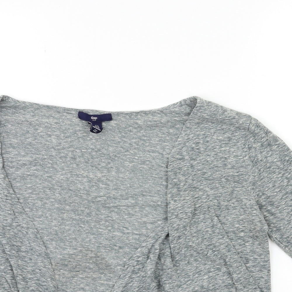 Womens UK Size XS Gap Grey Basic Blouse