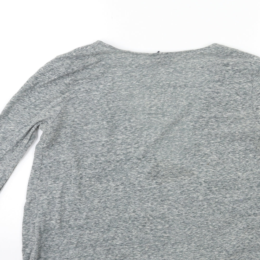 Womens UK Size XS Gap Grey Basic Blouse