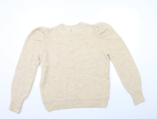 George Womens Beige  Knit Pullover Jumper Size L