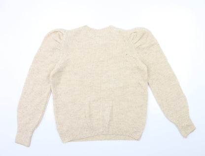 George Womens Beige  Knit Pullover Jumper Size L