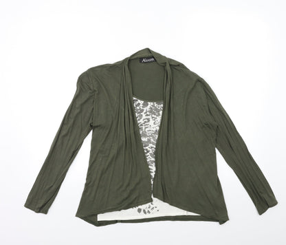 ALEXARA Womens Green   Basic T-Shirt Size S