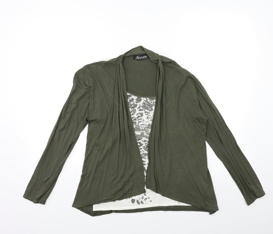 ALEXARA Womens Green   Basic T-Shirt Size S