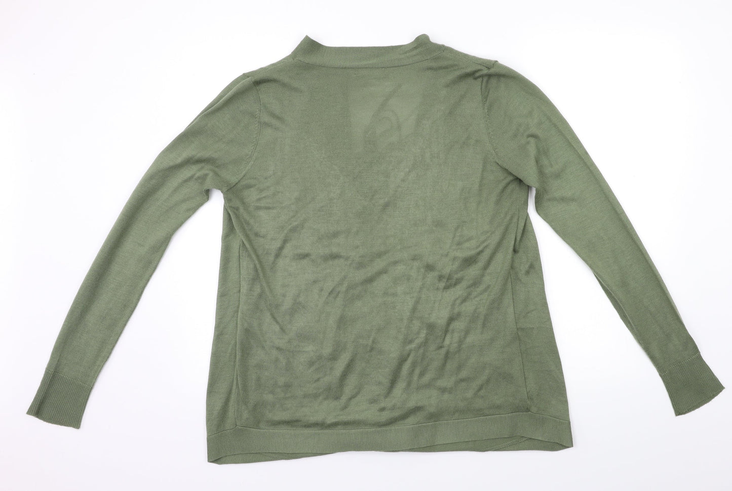 TU Womens Green  Knit Cardigan Jumper Size 10