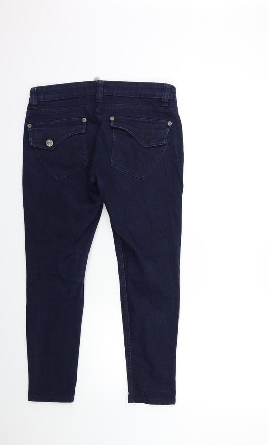 Denim & Co. Womens Blue  Denim Skinny Jeans Size 12 L26 in