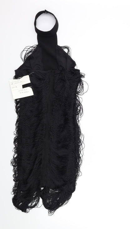 Preworn Womens Black   Bodycon  Size 8