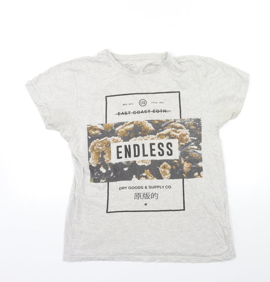 Primark Womens Grey   Basic T-Shirt Size S