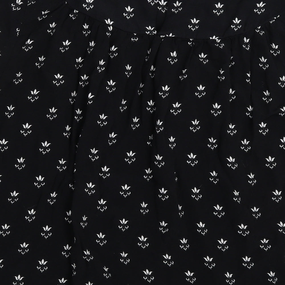 Womens UK Size 10 NEXT Black Basic Blouse