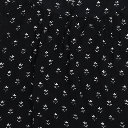 Womens UK Size 10 NEXT Black Basic Blouse