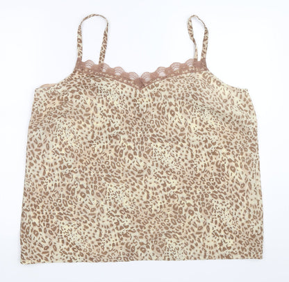 Womens UK Size 20 Agenda Beige Basic Blouse