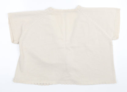 Being Casual Womens Beige   Cardigan Jumper Size 20
