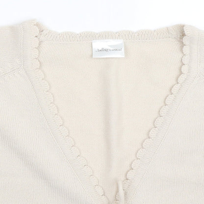 Being Casual Womens Beige   Cardigan Jumper Size 20