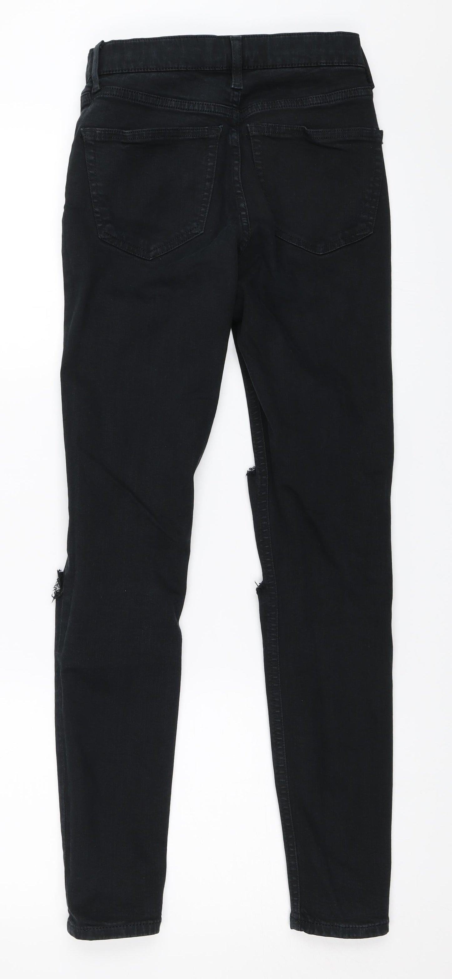 Topshop Womens Black  Denim Skinny Jeans Size 26 in L32 in - jamie jeans