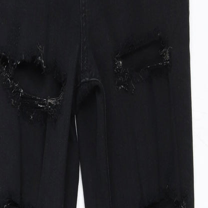 Topshop Womens Black  Denim Skinny Jeans Size 26 in L32 in - jamie jeans
