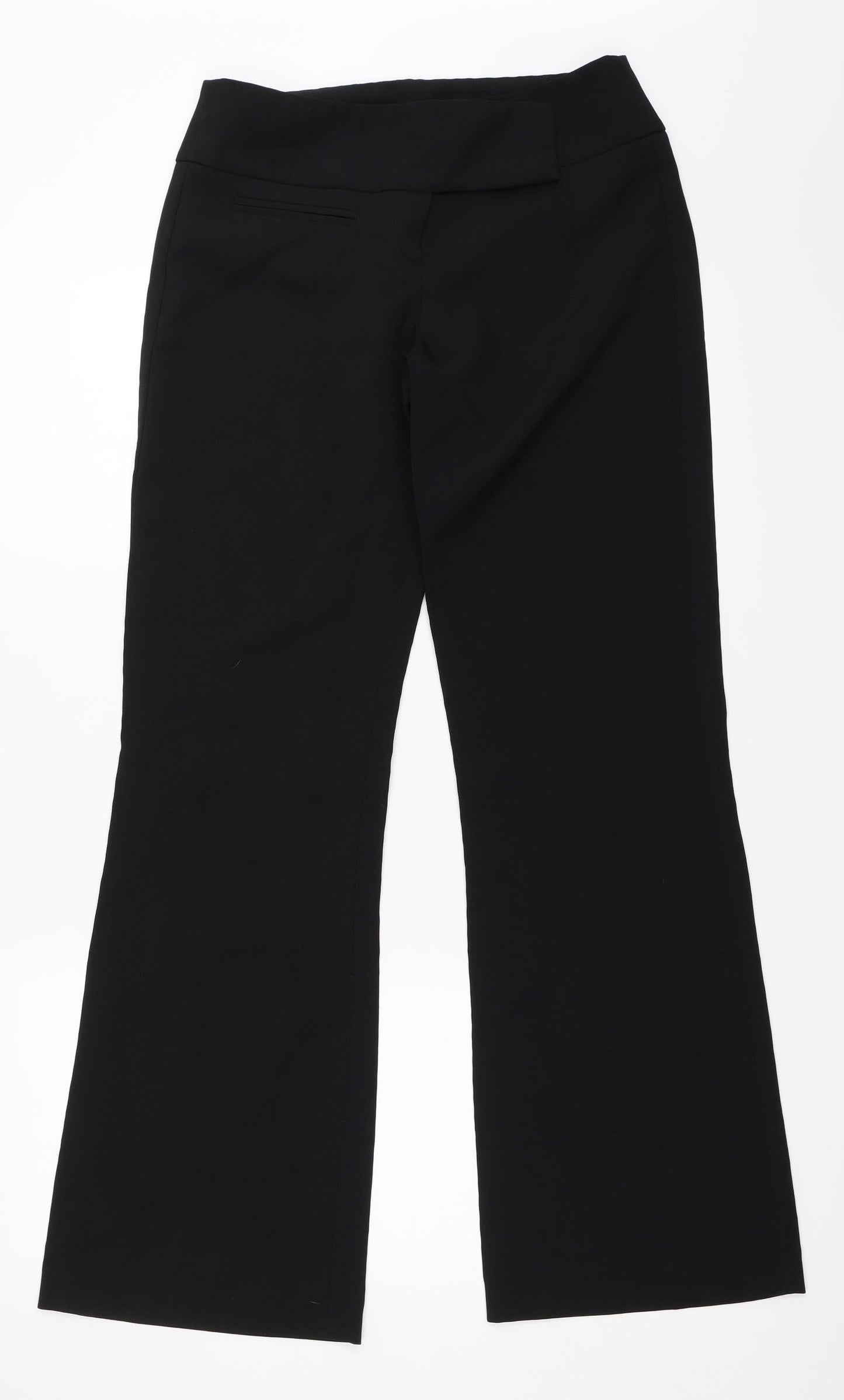 Womens UK Size 10 Preworn Regular Fit  Black Trousers