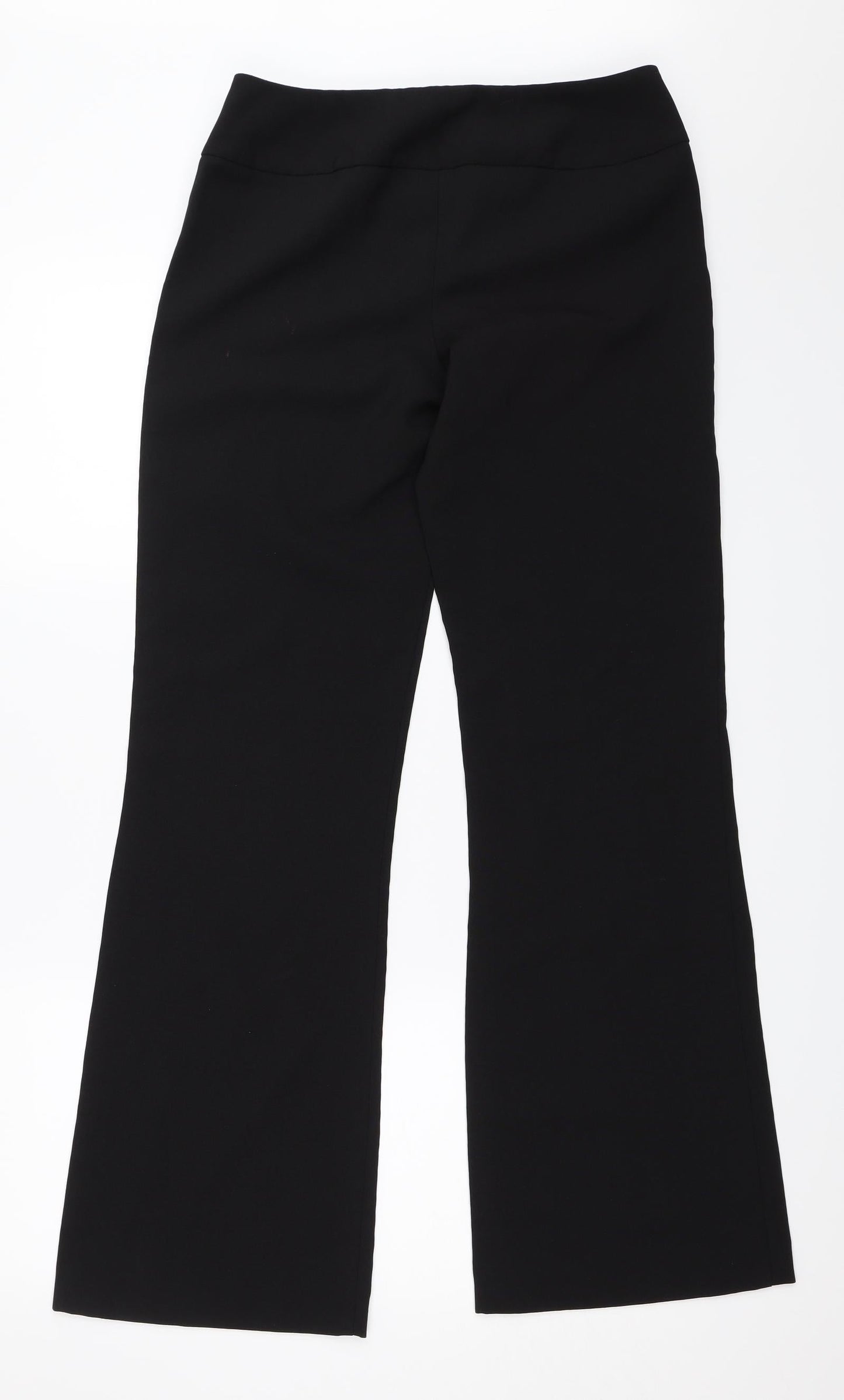 Womens UK Size 10 Preworn Regular Fit  Black Trousers