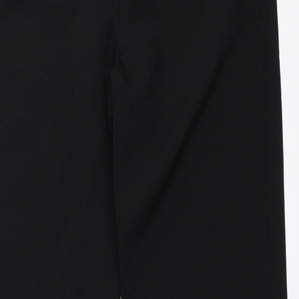 Womens UK Size 10 Preworn Regular Fit  Black Trousers