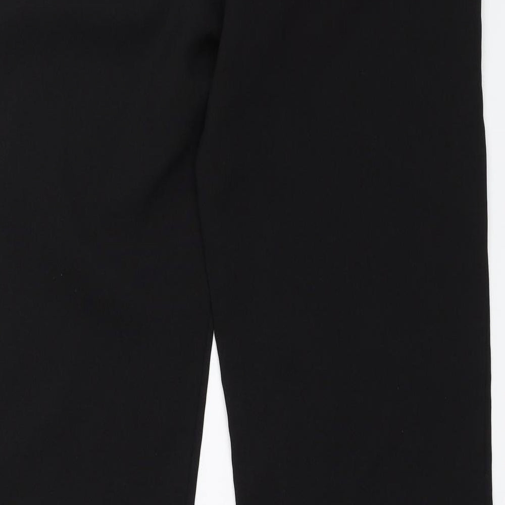 Womens UK Size 10 Preworn Regular Fit  Black Trousers