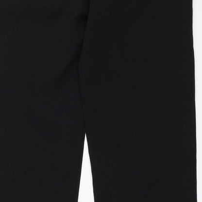 Womens UK Size 10 Preworn Regular Fit  Black Trousers