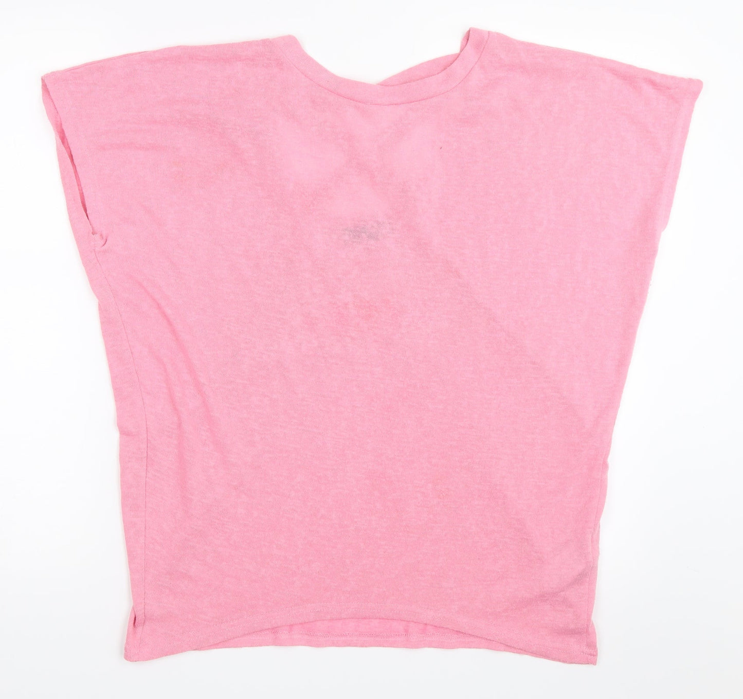 Womens UK Size M New Look Pink Basic T-Shirt