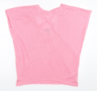 Womens UK Size M New Look Pink Basic T-Shirt