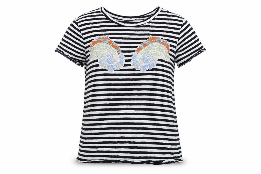Womens UK Size S Zara Blue Basic T-Shirt