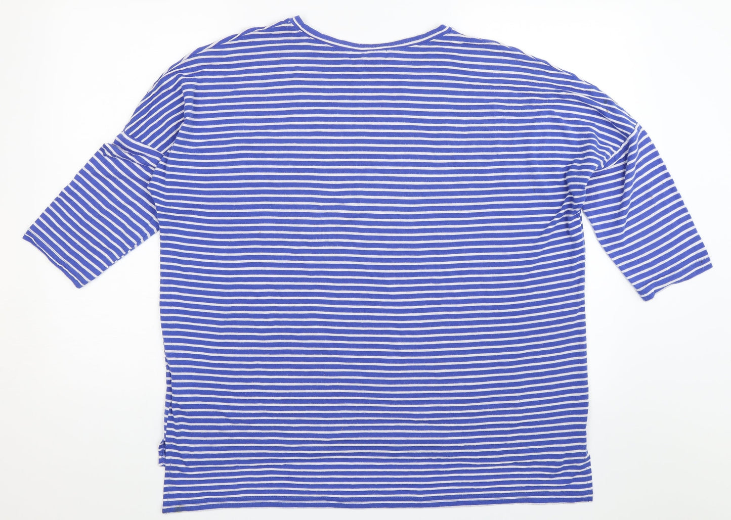 Primark Womens Blue Striped  Basic T-Shirt Size S