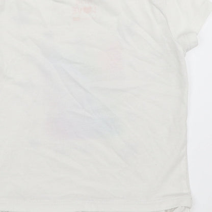 F&F Girls White   Basic T-Shirt Size 3-4 Years
