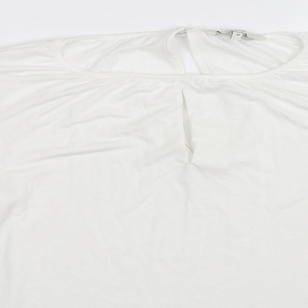 Womens UK Size 10 NEXT White Basic T-Shirt