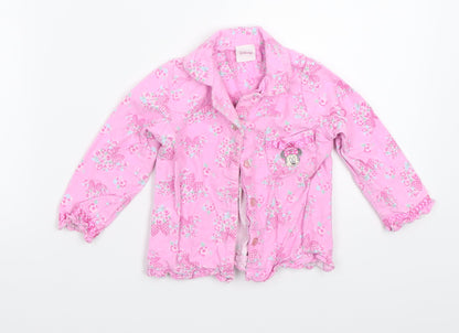 Disney Girls Pink Floral  Babydoll Pyjama Top Size 18-24 Months