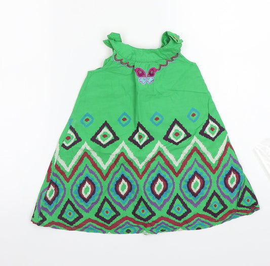 George Girls Green   A-Line  Size 18 Months