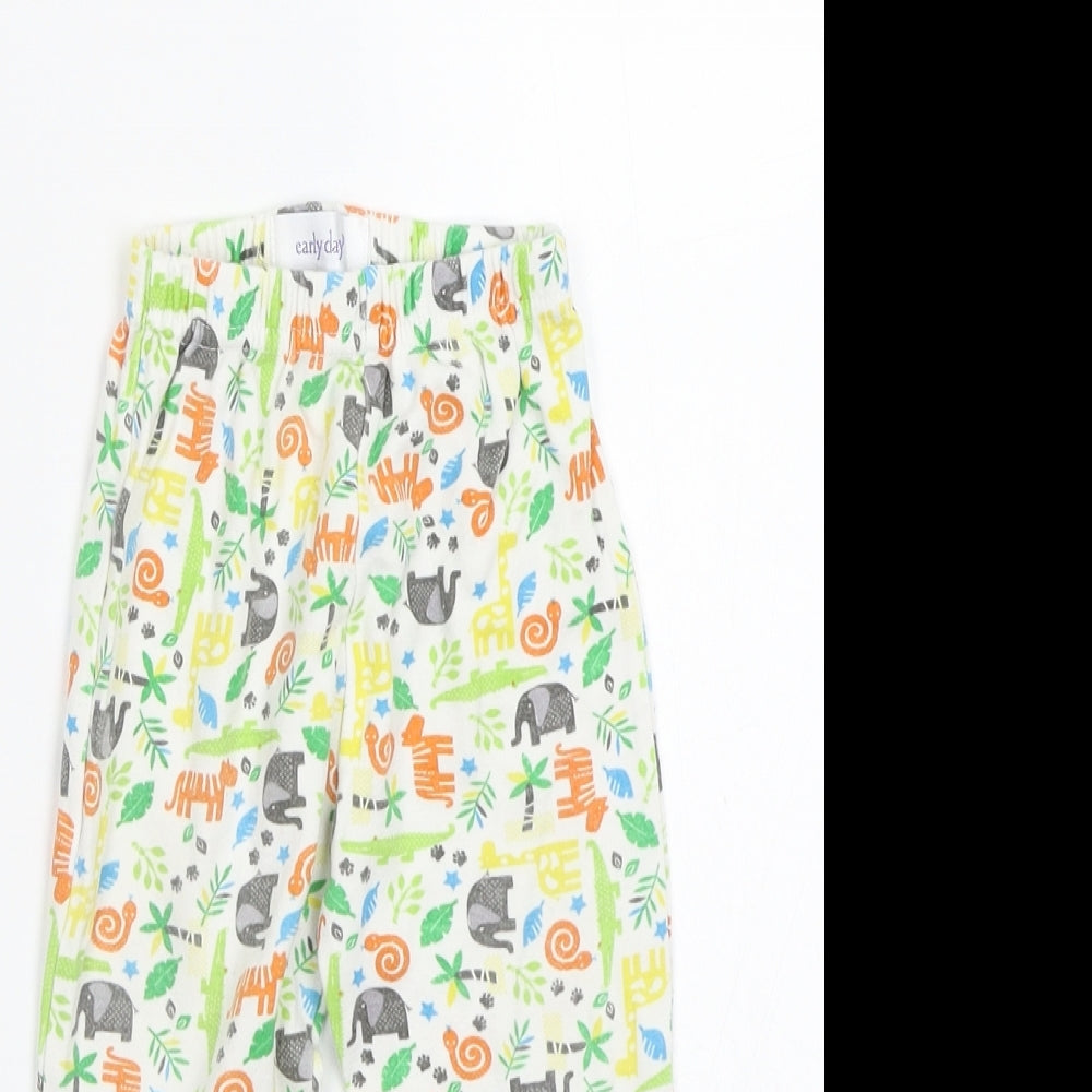 Earlu days Girls White    Pyjama Pants Size 12-18 Months
