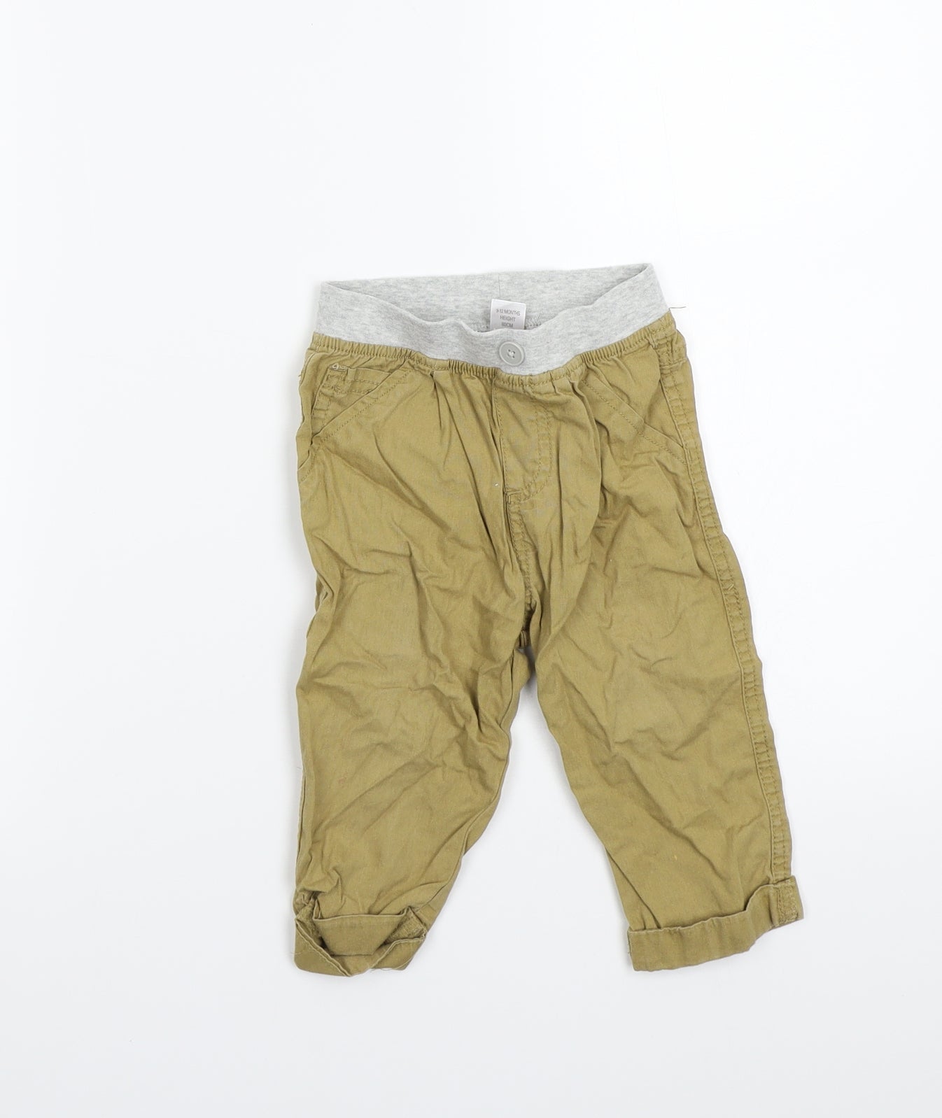 NEXT Girls Beige   Cargo Trousers Size 9-12 Months