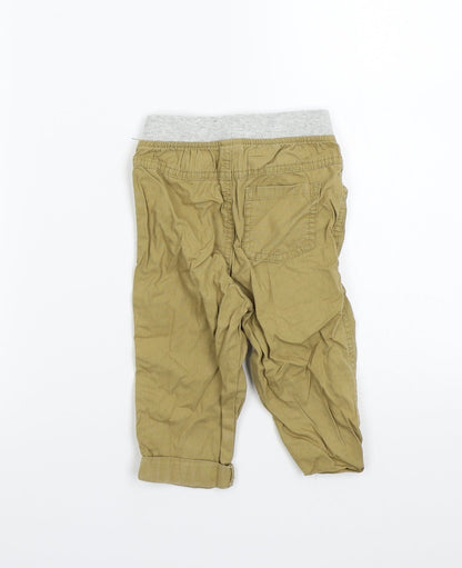 NEXT Girls Beige   Cargo Trousers Size 9-12 Months