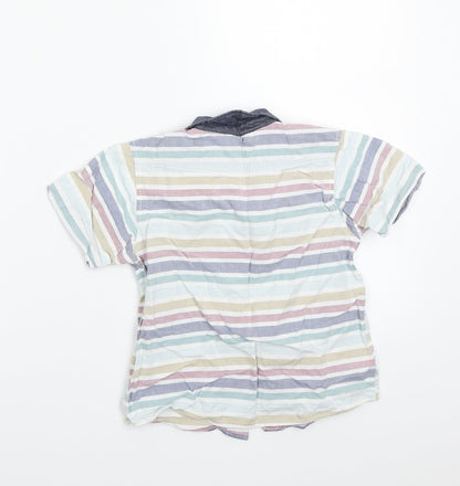 Westcoast cool Boys White Striped  Basic Button-Up Size 3-4 Years