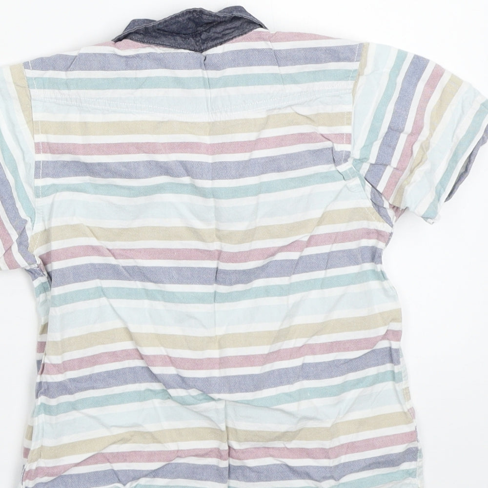 Westcoast cool Boys White Striped  Basic Button-Up Size 3-4 Years