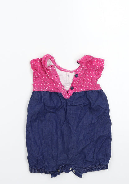 George Girls Blue   Babygrow One-Piece Size 0-3 Months