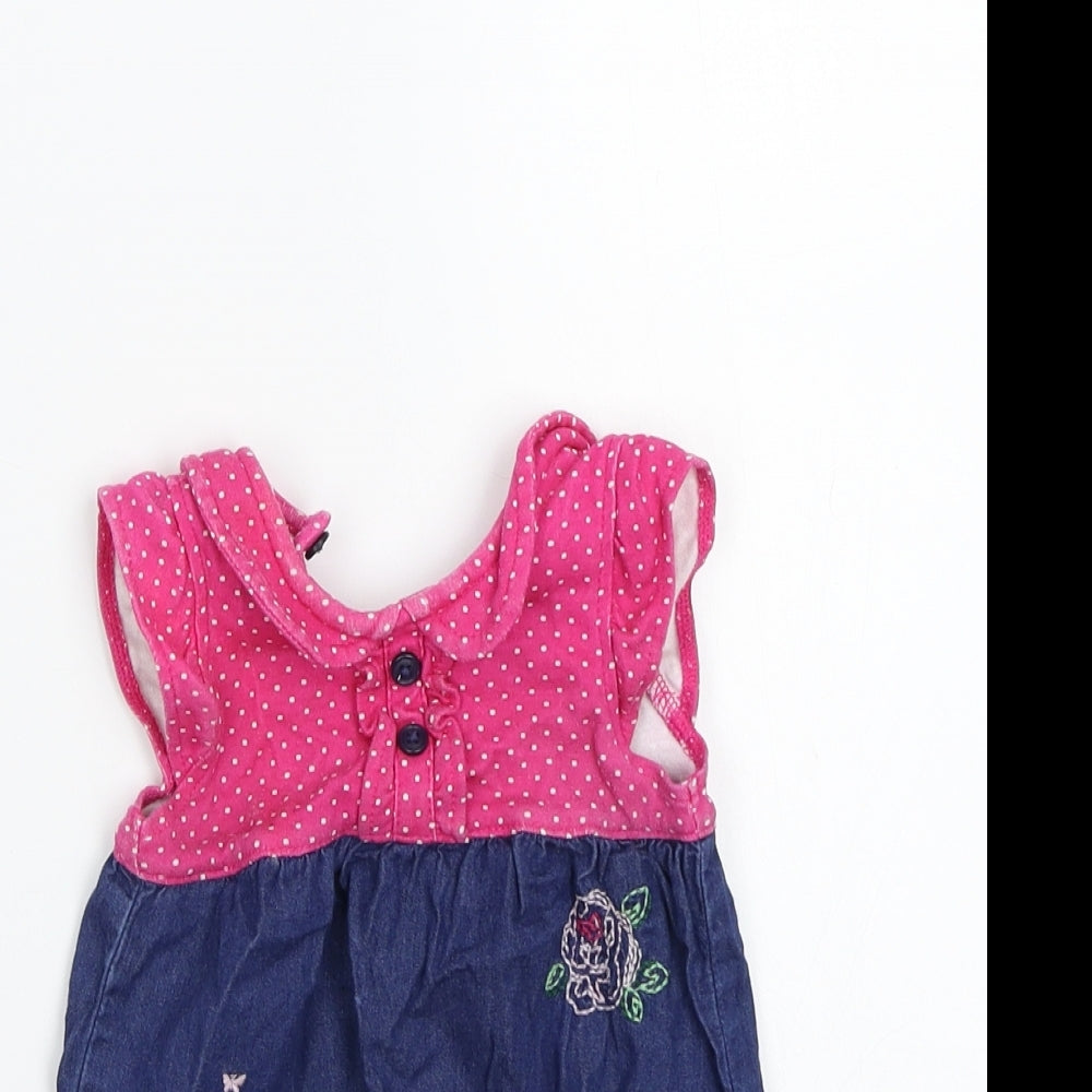 George Girls Blue   Babygrow One-Piece Size 0-3 Months
