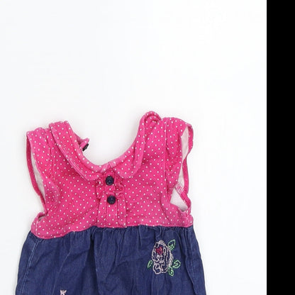George Girls Blue   Babygrow One-Piece Size 0-3 Months