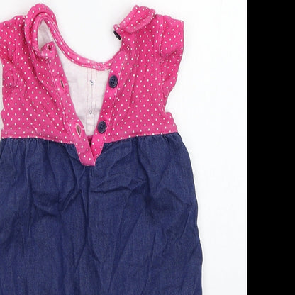 George Girls Blue   Babygrow One-Piece Size 0-3 Months