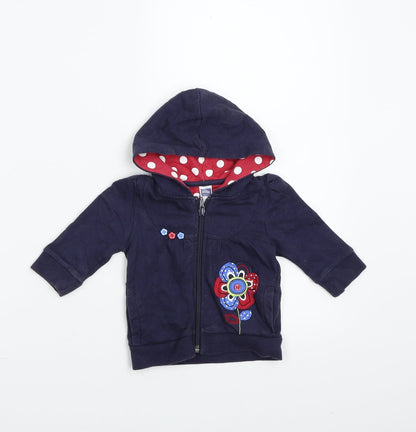 M&Co Girls Blue   Jacket Coat Size 3-6 Months