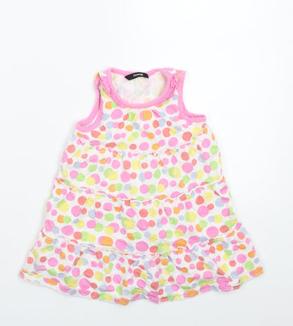 George Girls White Polka Dot  A-Line  Size 24 Months
