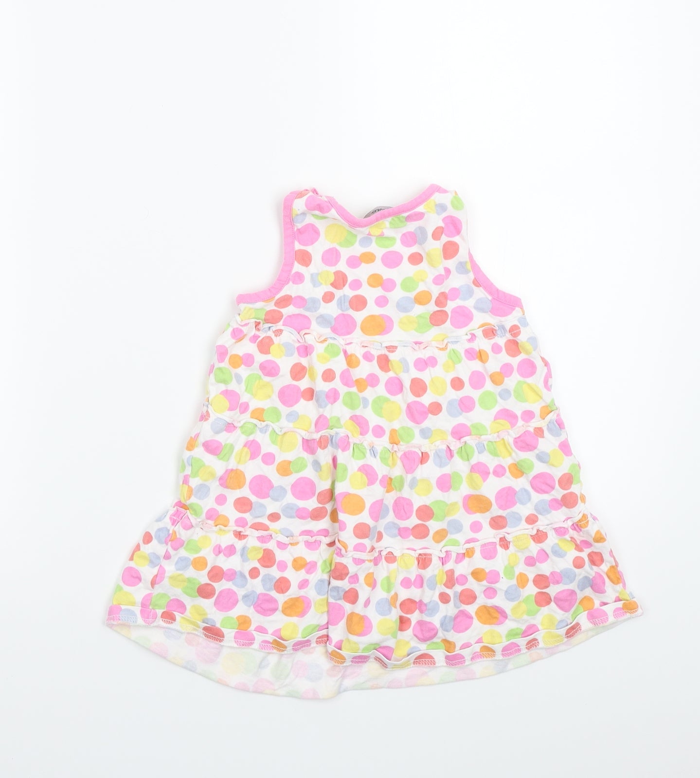 George Girls White Polka Dot  A-Line  Size 24 Months