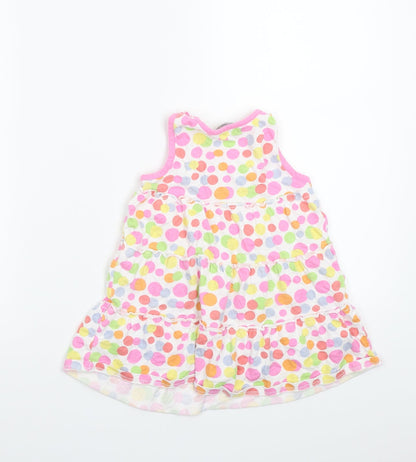 George Girls White Polka Dot  A-Line  Size 24 Months